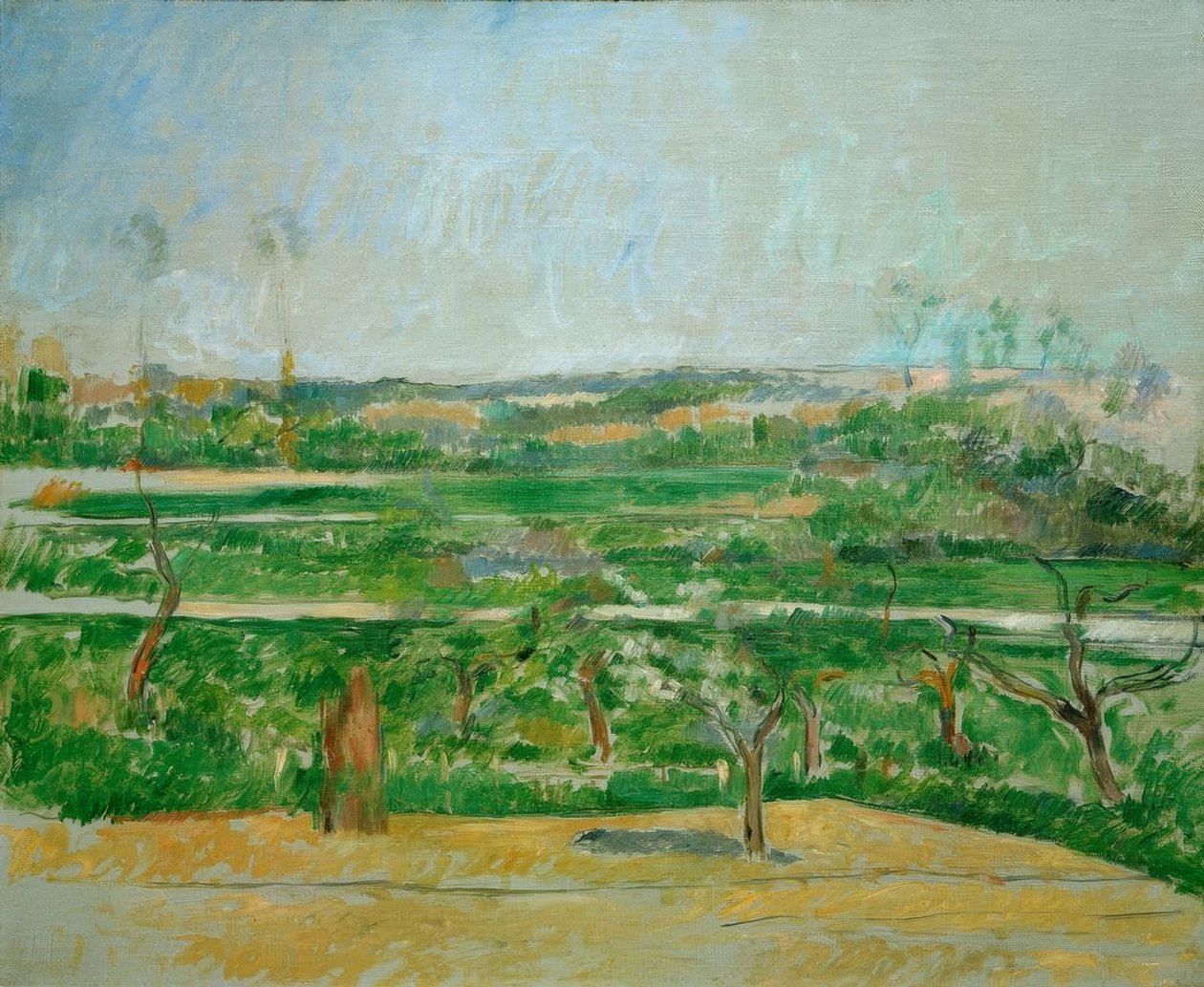 Paesaggio ad Aix-en-Provence da Paul Cézanne