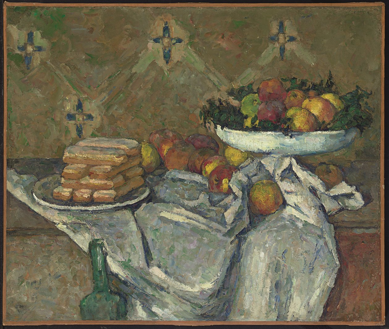 Compotier et assiette de biscuits, c.1877 da Paul Cézanne