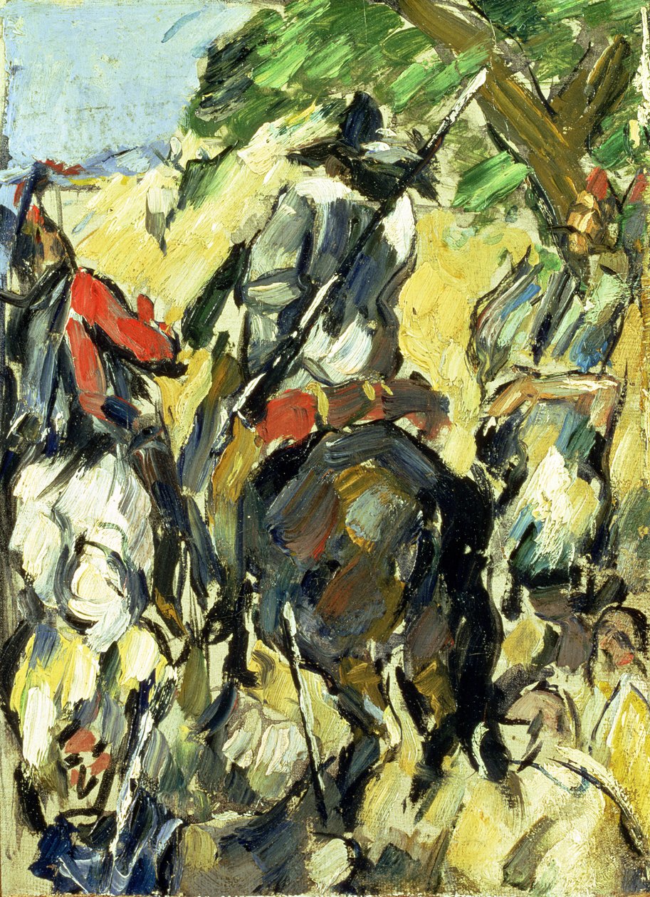 Don Chisciotte, vista da dietro da Paul Cézanne
