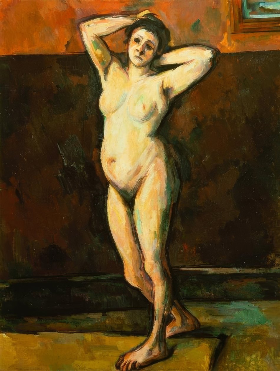 Donna nuda in piedi da Paul Cézanne