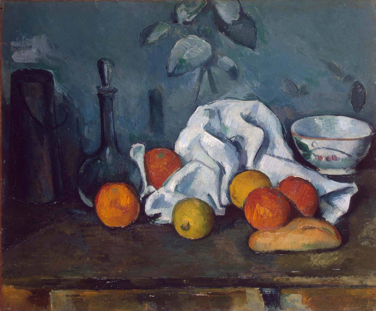 Inglese: Distributore di latte, caraffa e ciotola Distributore di latte, caraffa e ciotola da Paul Cézanne