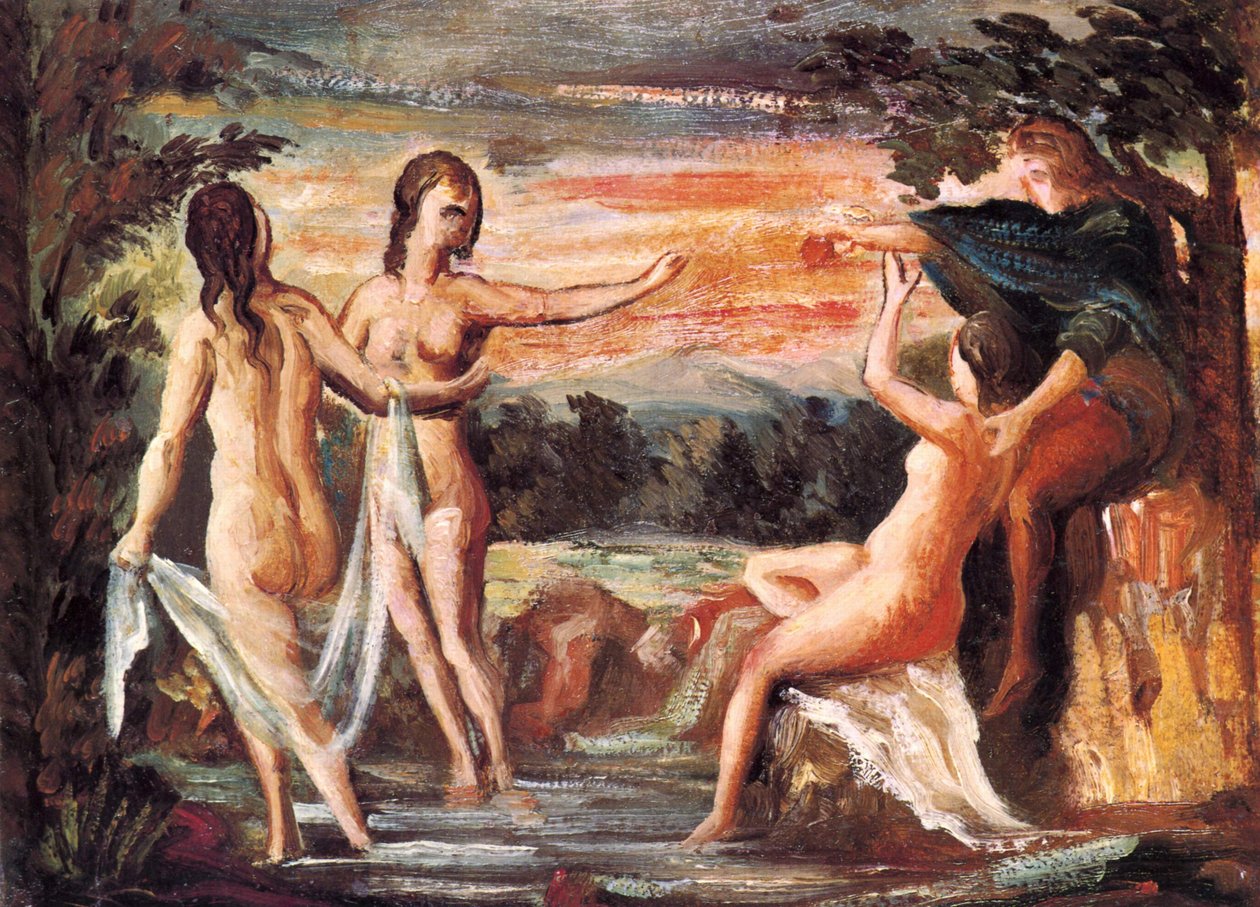 Francese: Le Jugement de Pâris Giudizio di Parigi da Paul Cézanne
