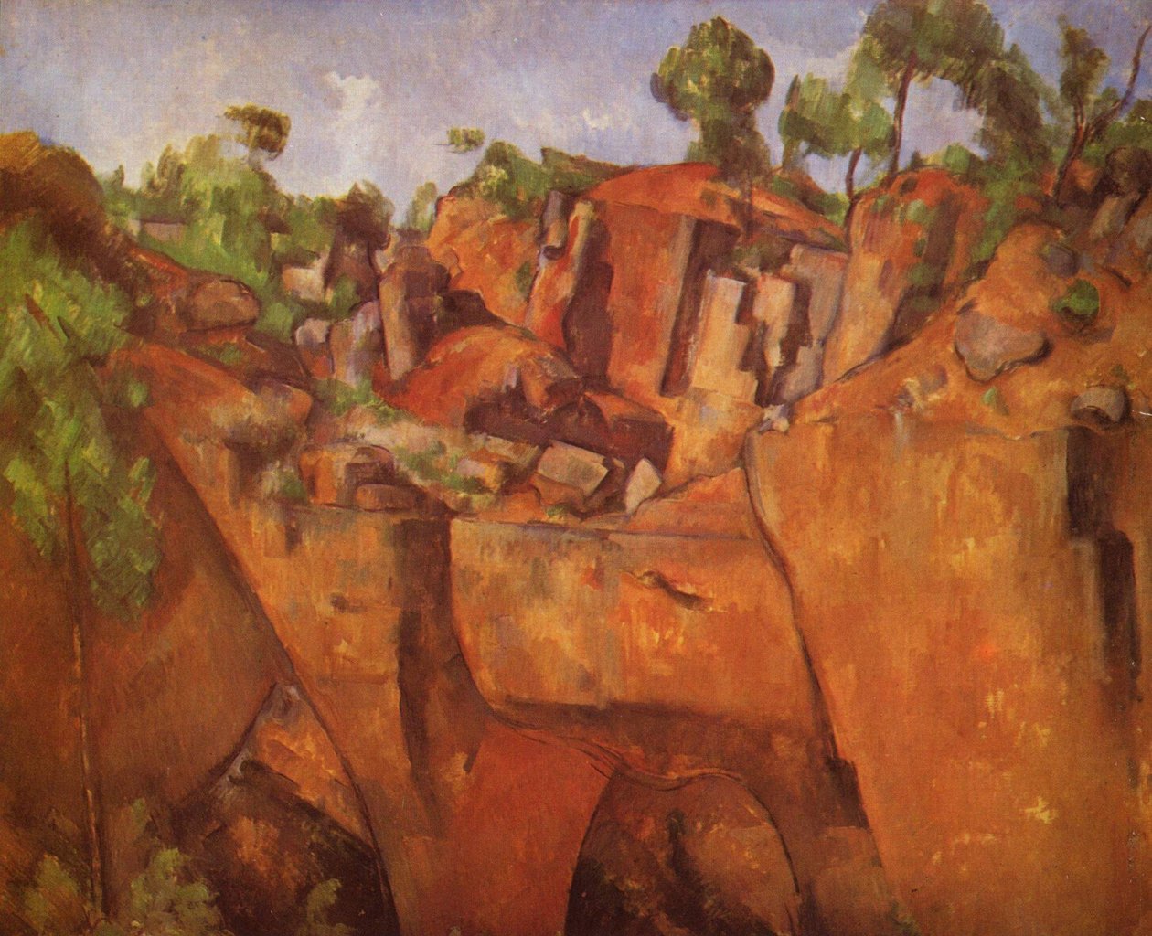 Tedesco: Der Steinbruch Bibémus La cava di Bibémus da Paul Cézanne