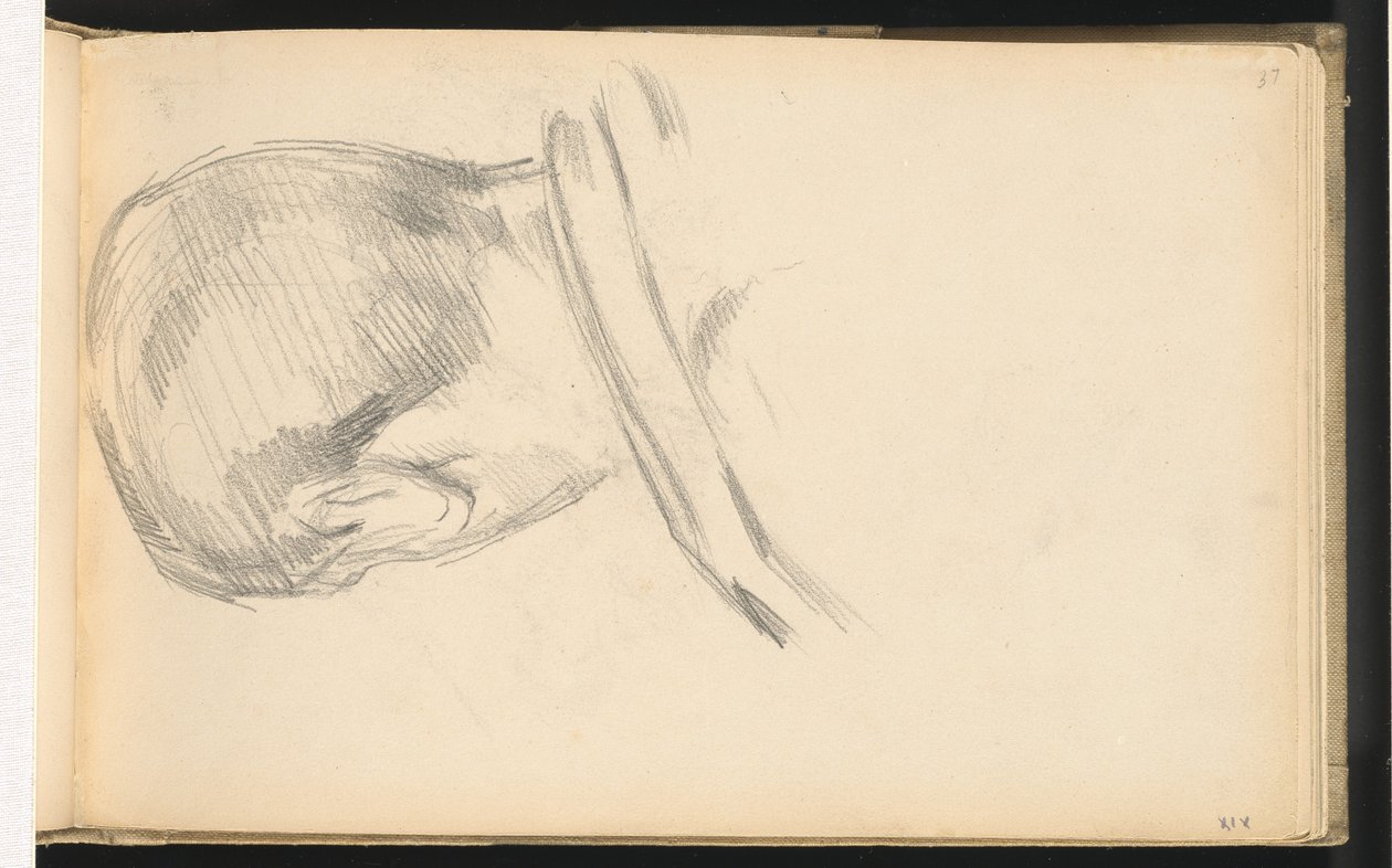 Testa di un Ragazzo Vista da Dietro da Paul Cézanne
