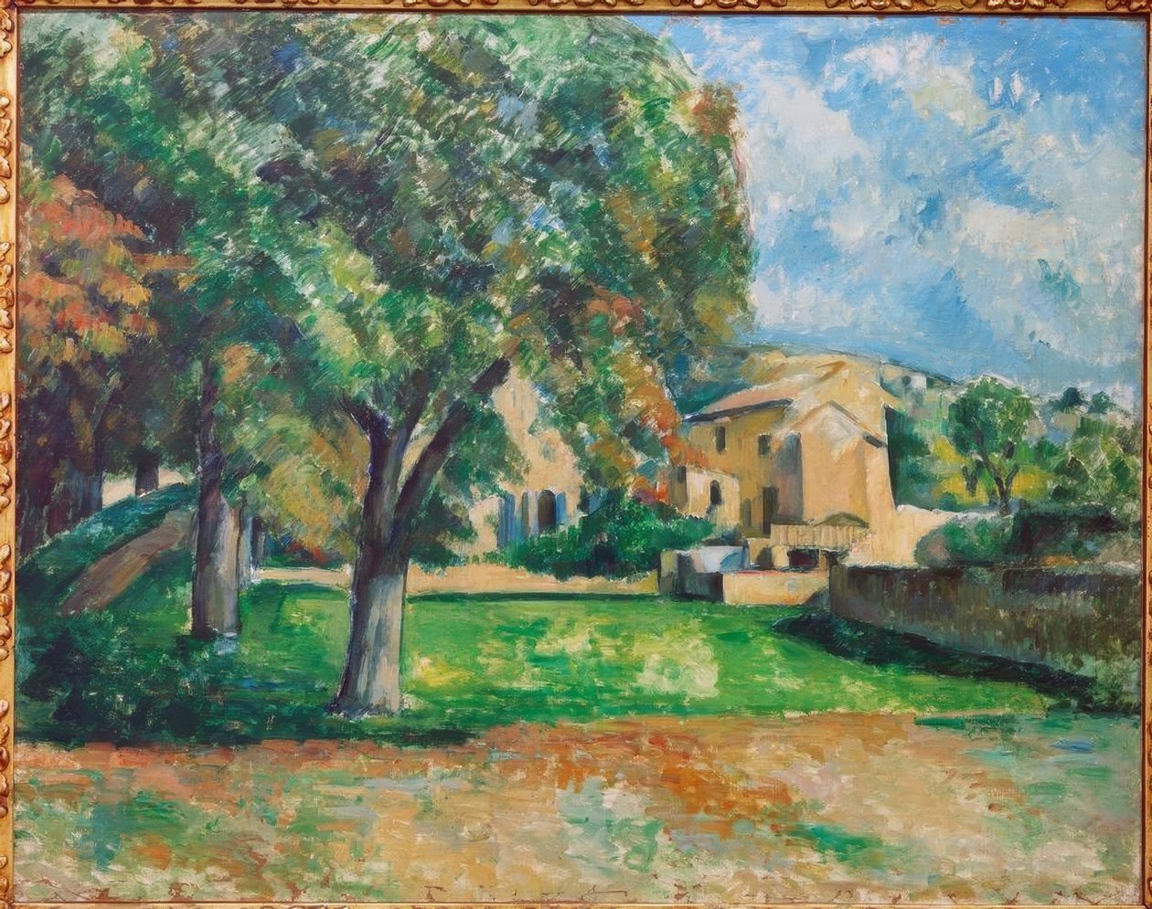 Castagni e fattoria a Jas de Bouffan da Paul Cézanne
