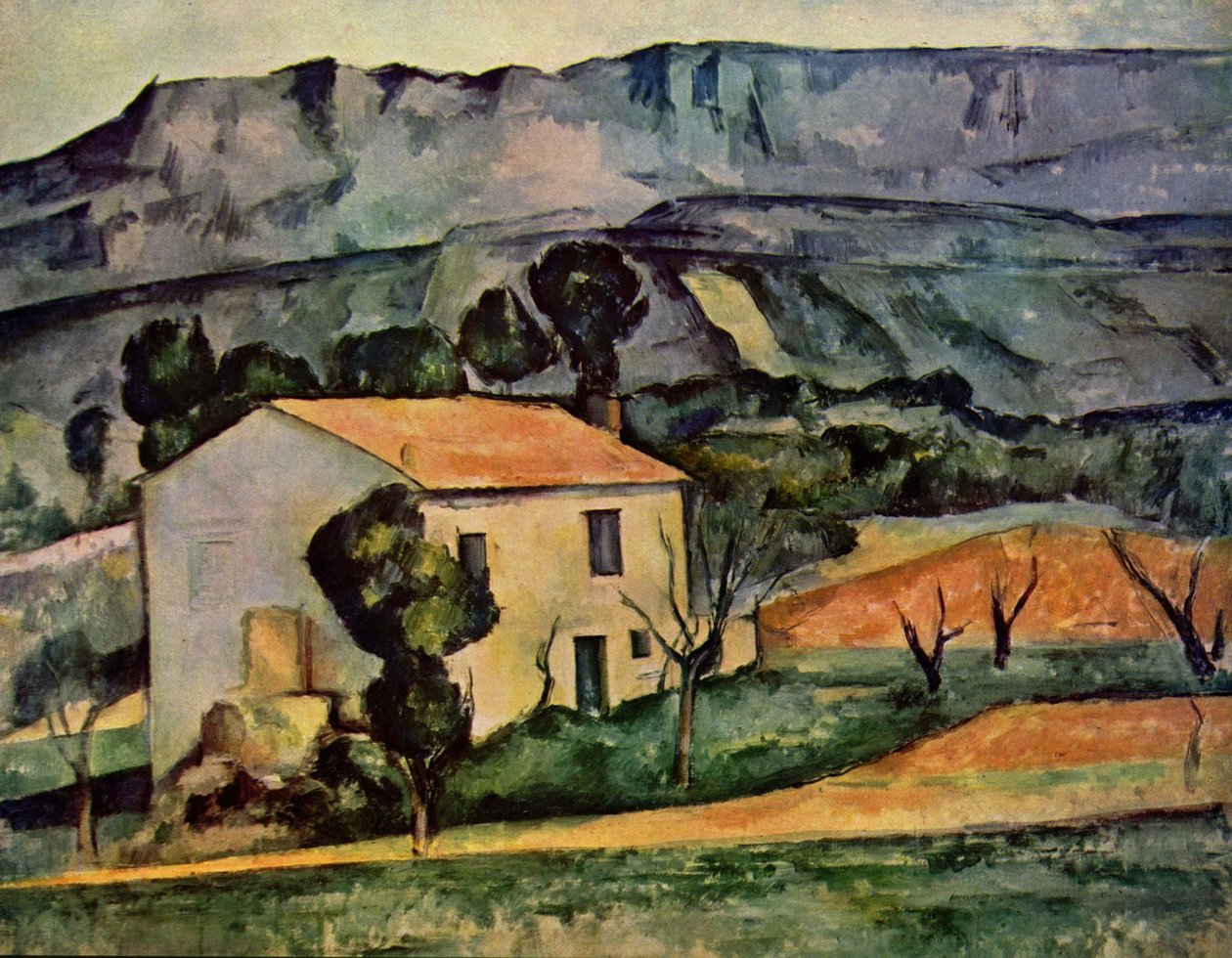 Casa di fronte a Sainte-Victoire vicino a Gardanne da Paul Cézanne