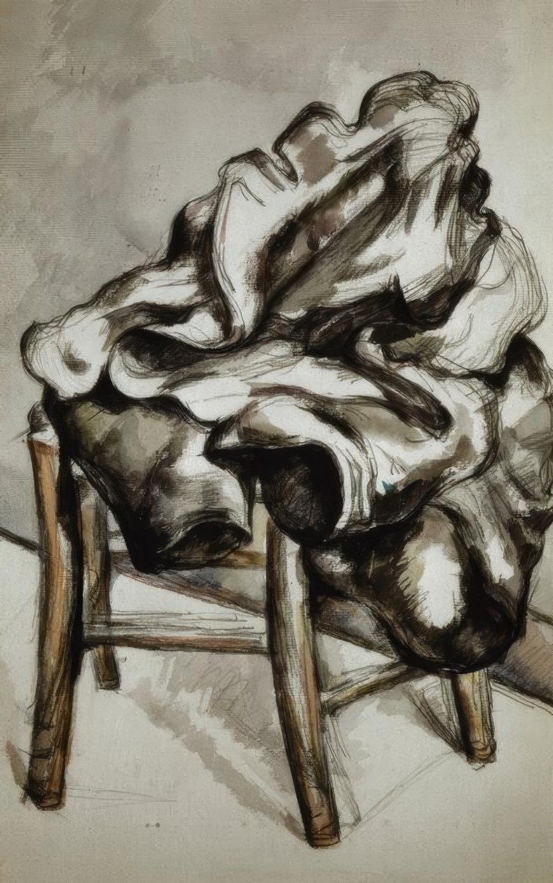Cappotto su una sedia da Paul Cézanne