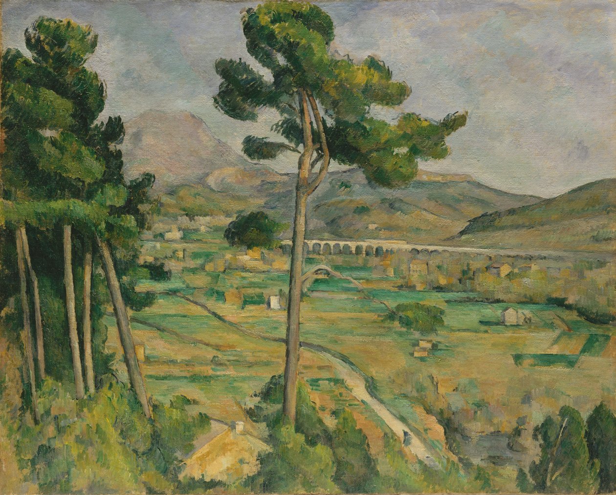 Mont Sainte-Victoire e il viadotto della valle del fiume Arc, 1882-85 da Paul Cézanne