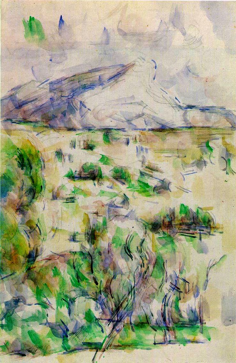 Mont Sainte Victoire da les Lauves, 1902-06 da Paul Cézanne