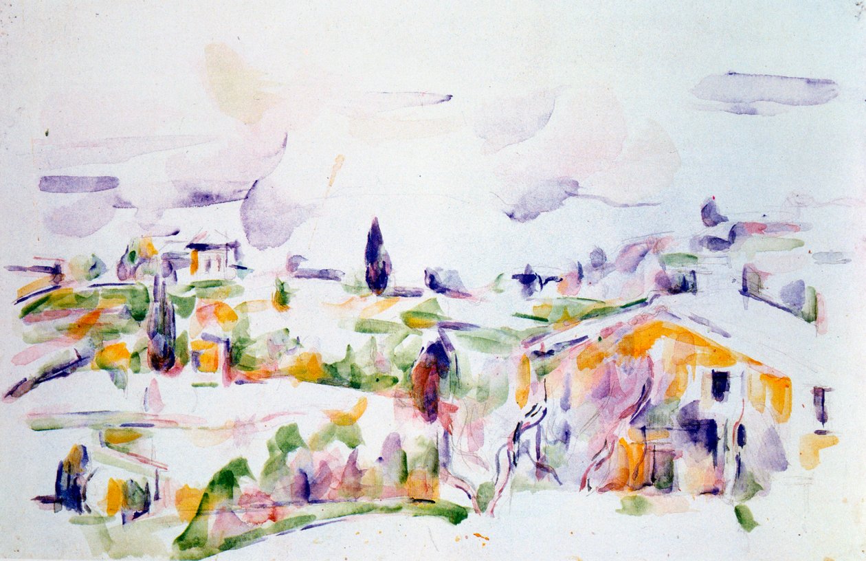 Passaggio attraverso la Provenza, c1900-1906 da Paul Cézanne