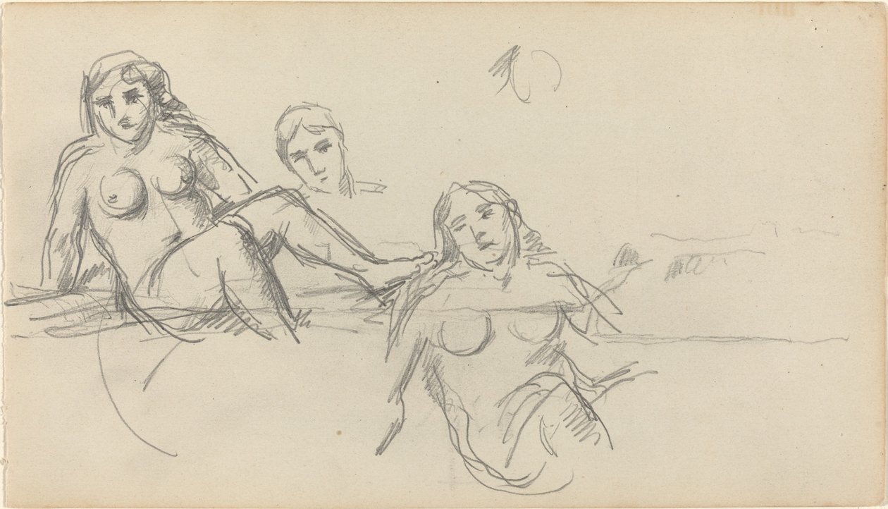 Bagnante seduta [verso], 1882-1885 da Paul Cézanne