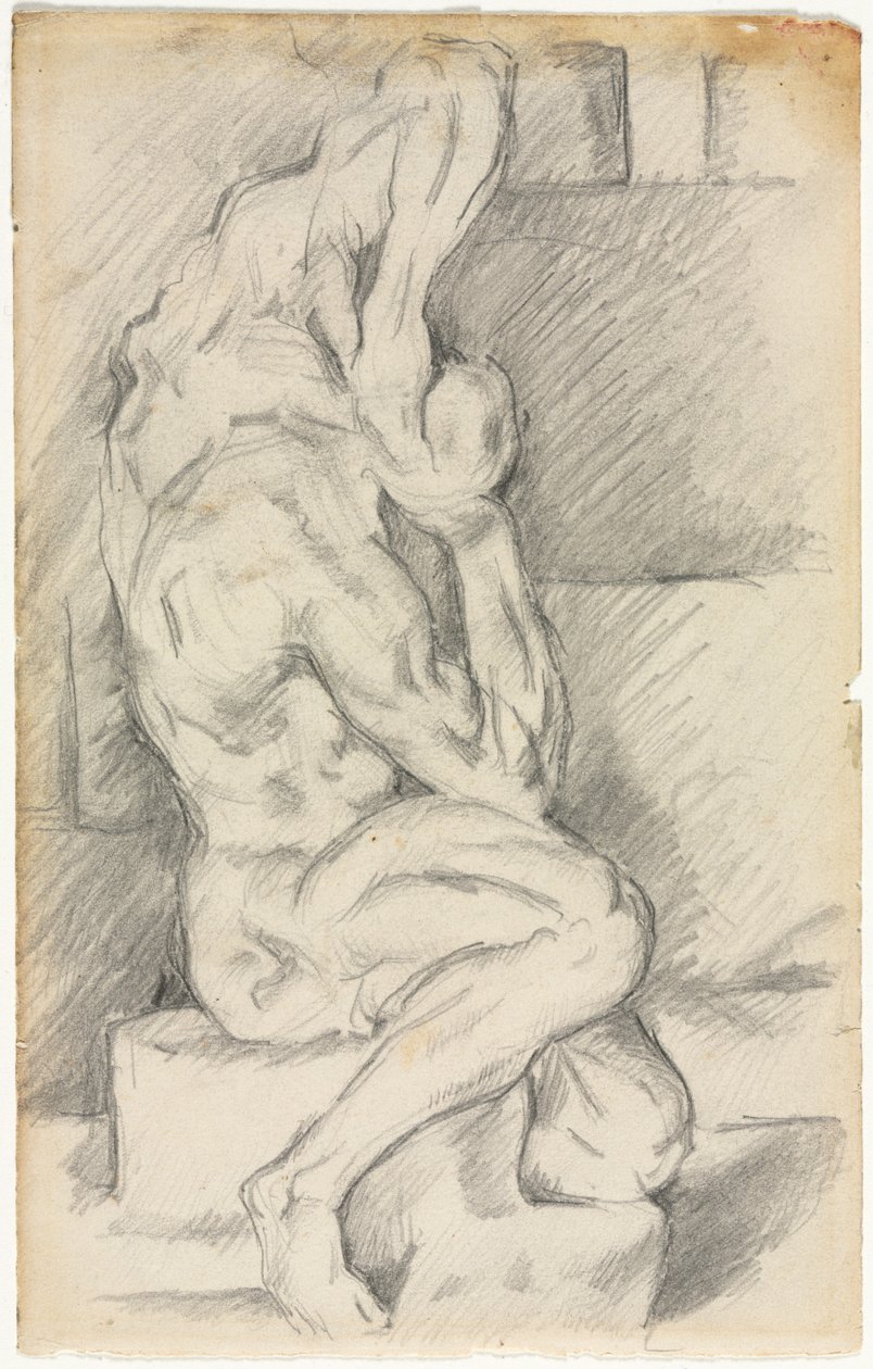 Schizzo di scultura anatomica recto Schizzo di Madame Cézanne verso, 1881-1884 da Paul Cézanne