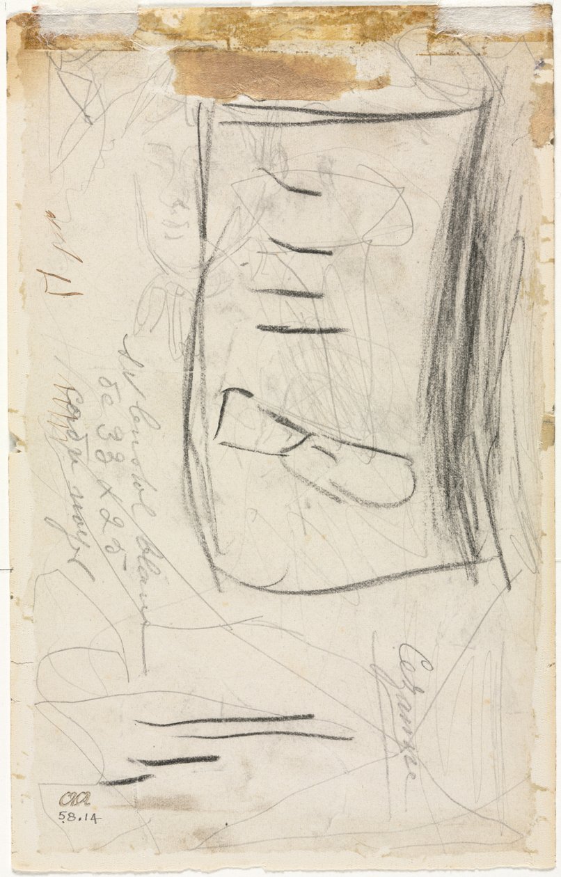 Schizzo di Madame Cézanne, 1881-84 da Paul Cézanne