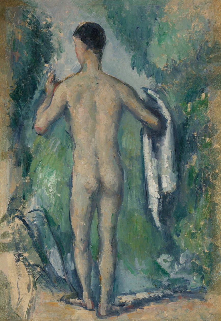 Bagnante in piedi, vista da dietro da Paul Cézanne