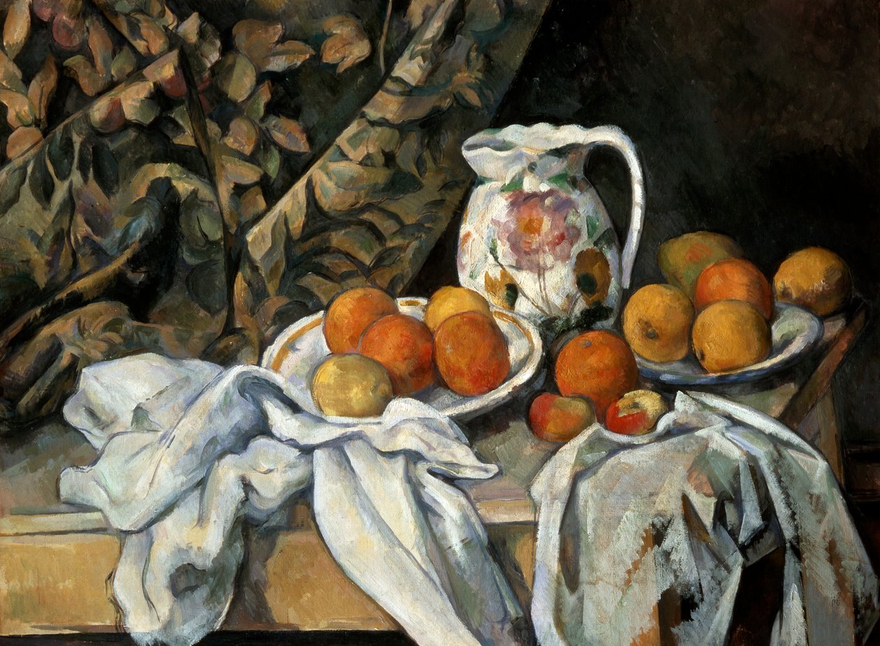 Natura morta con drappeggio, c. 1895 da Paul Cézanne