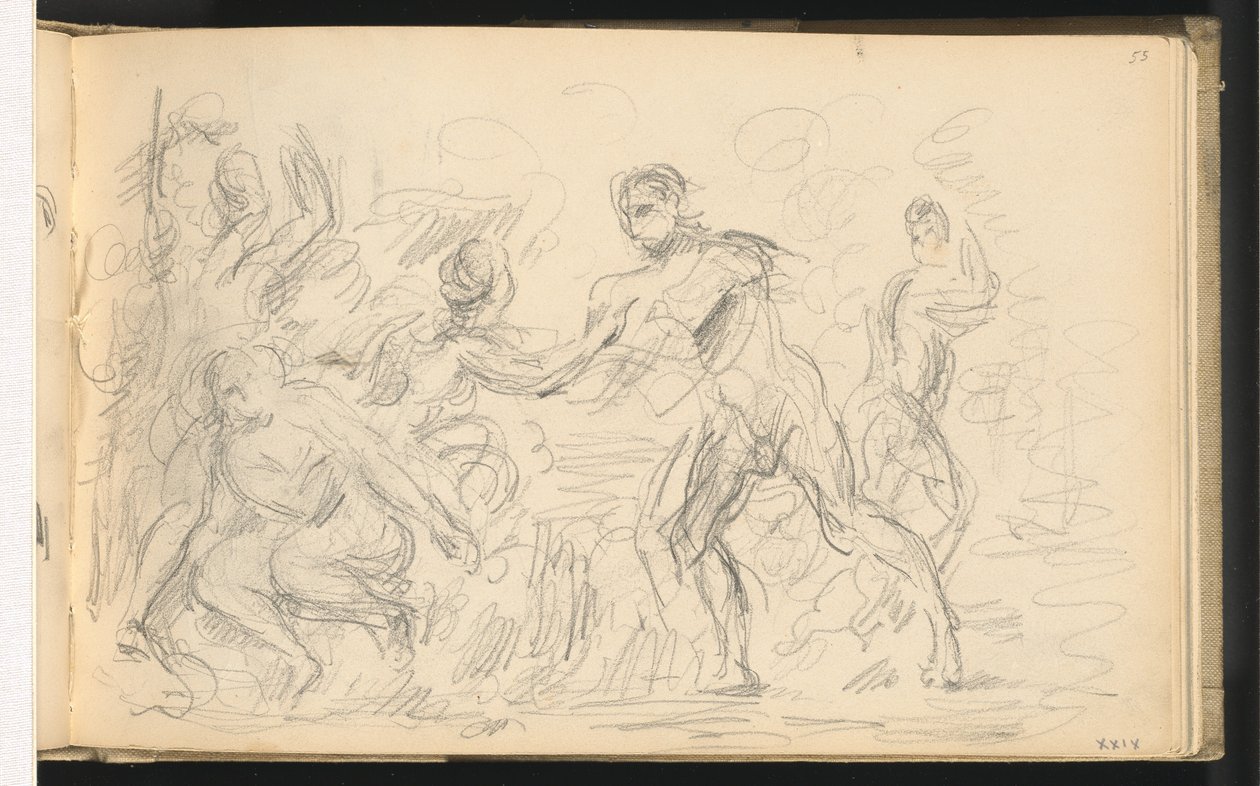 Studio per "Il Giudizio di Paride" o "Il Pastore Amoroso" da Paul Cézanne