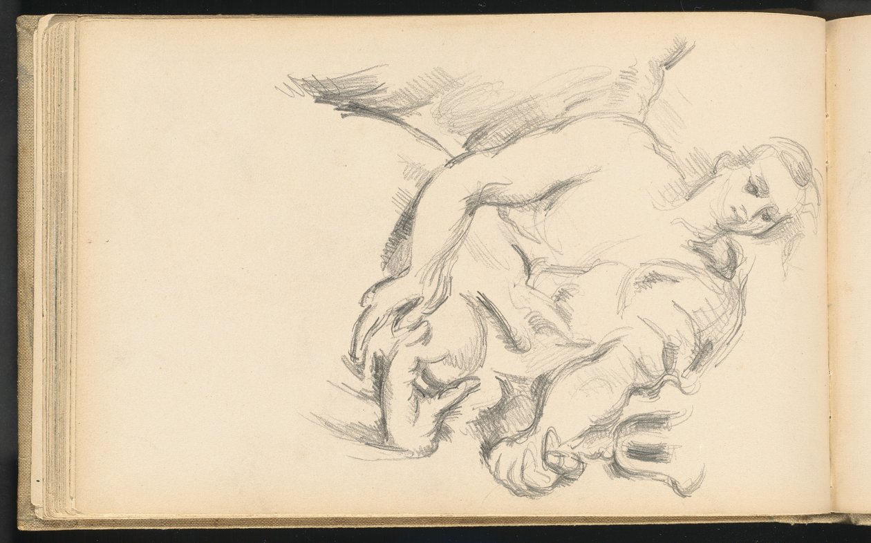 Studio di un Angelo nel "Il Profeta Elia" di Rubens da Paul Cézanne