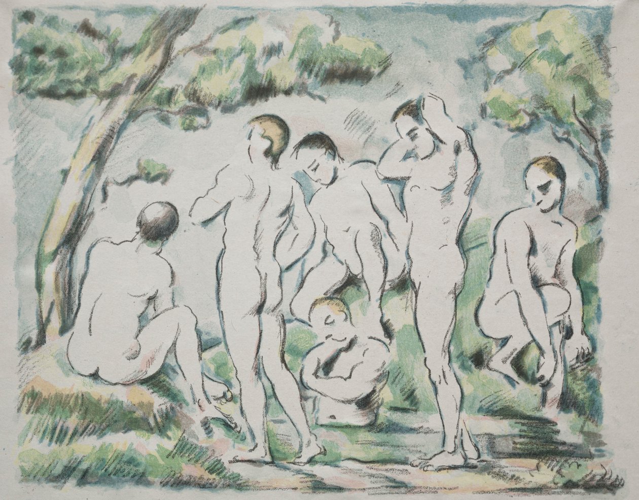 I bagnanti, 1897 da Paul Cézanne