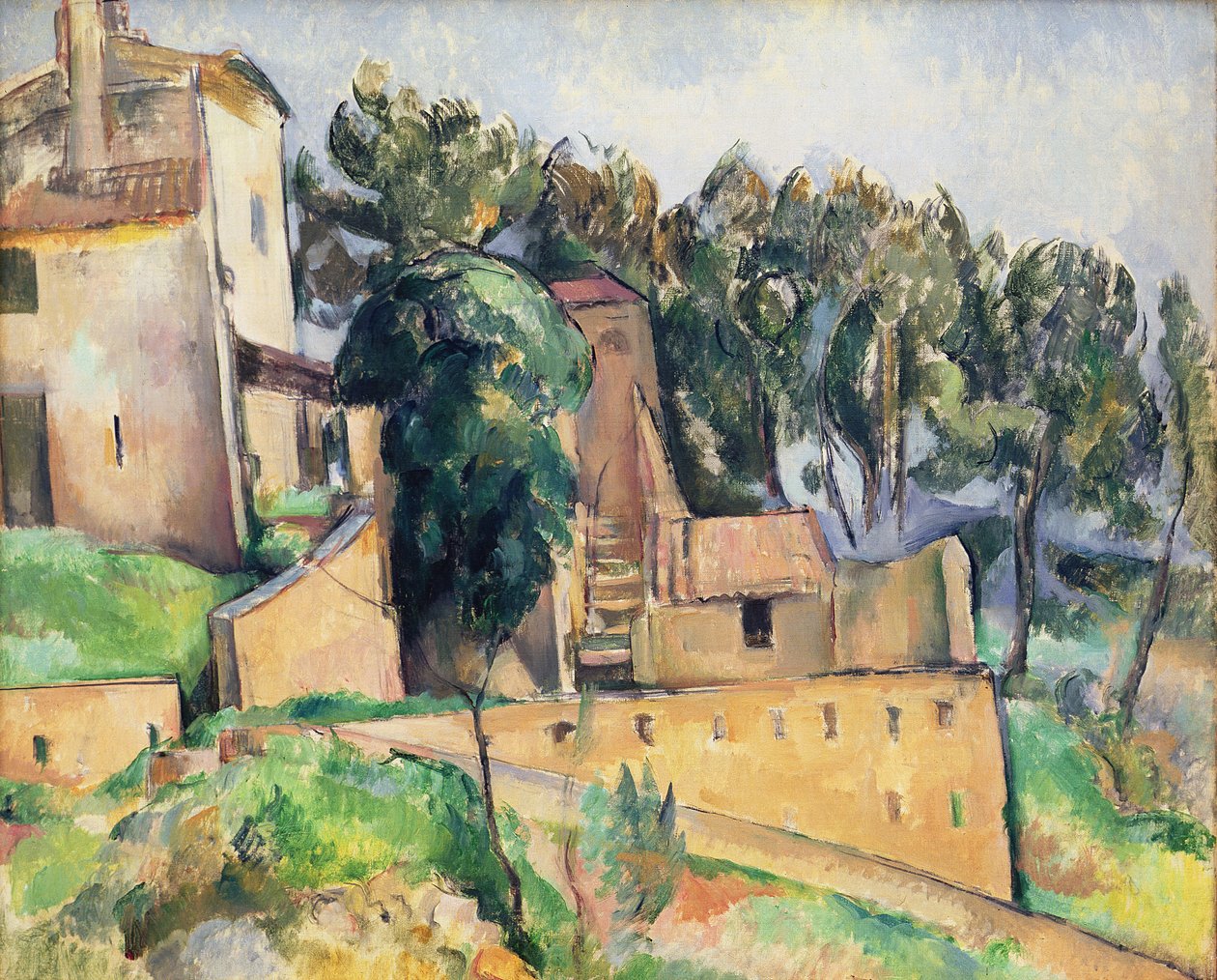 La casa a Bellevue, 1890-92 da Paul Cézanne