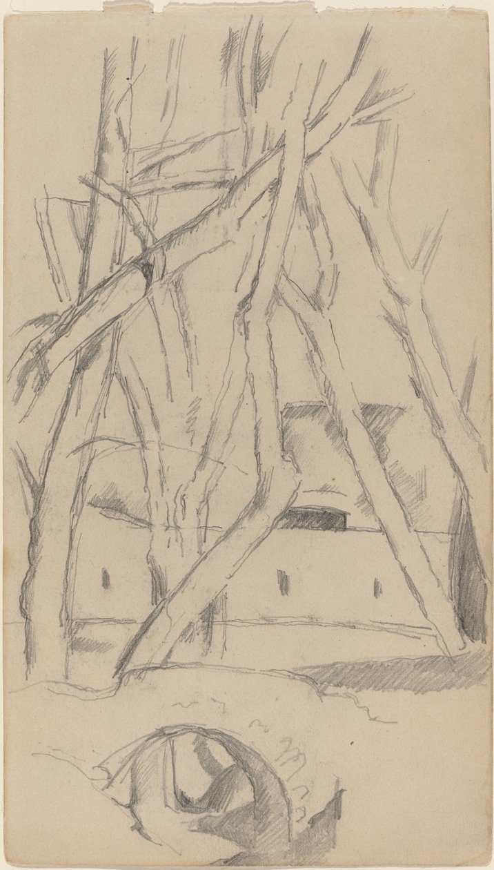 Il piccolo ponte [recto], c. 1880 da Paul Cézanne