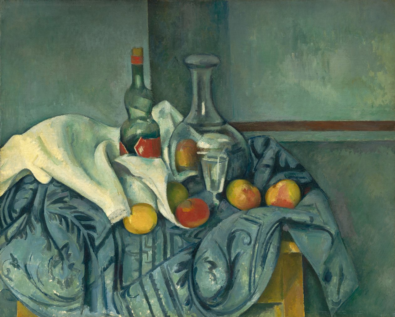 La bottiglia di menta piperita da Paul Cézanne