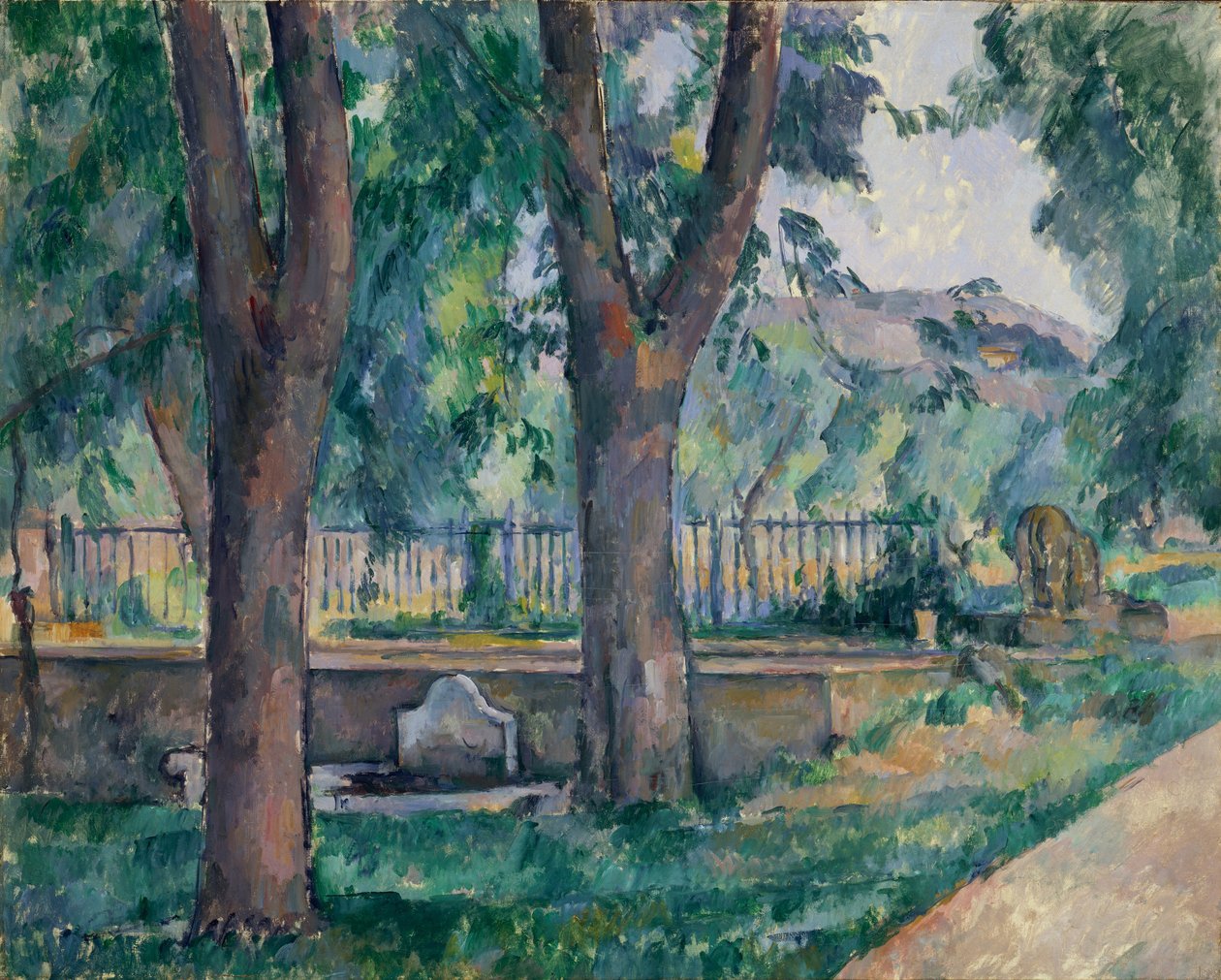 La piscina a Jas de Bouffan, ca. 1885-86 da Paul Cézanne