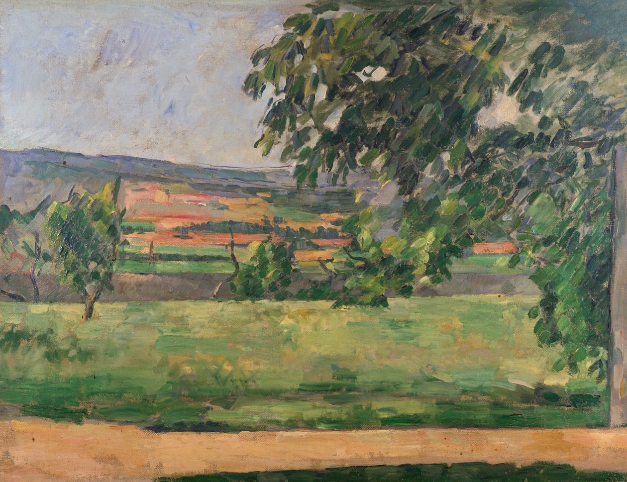 Vista dal Jas de Bouffan, 1875-76 da Paul Cézanne