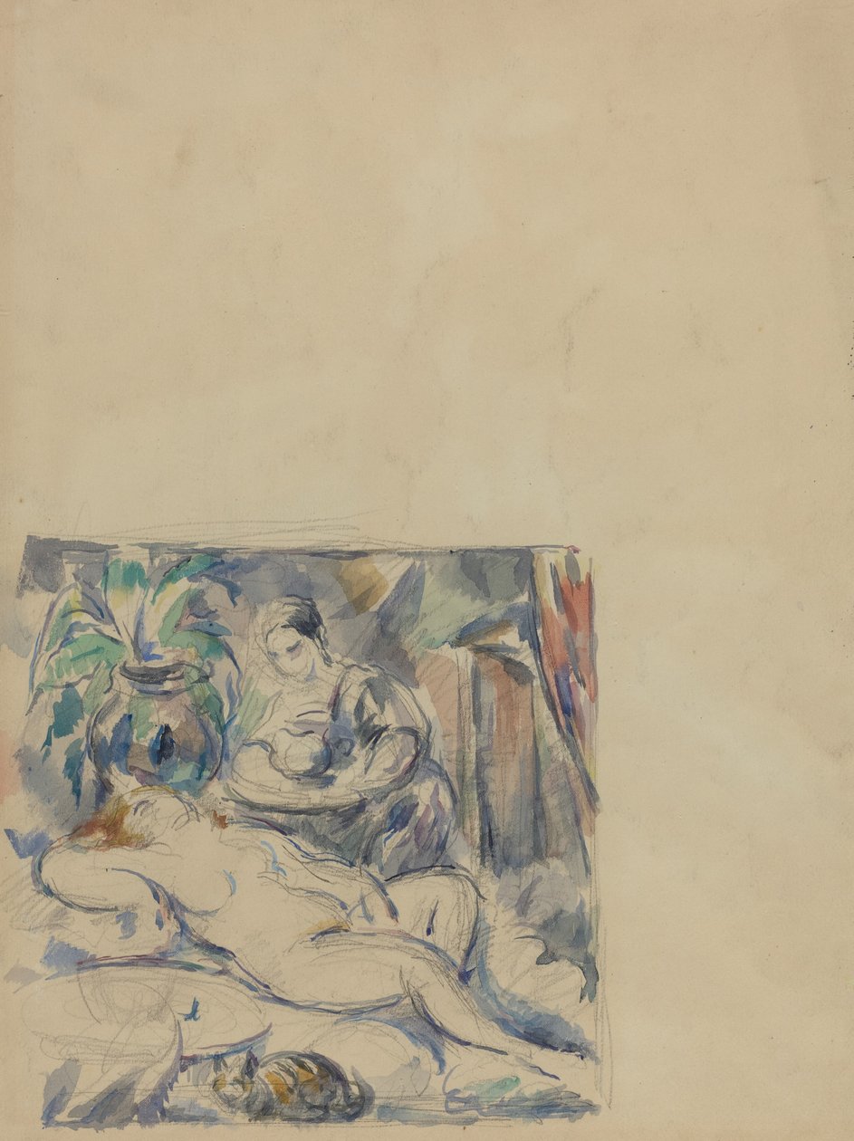 Risveglio (verso) da Paul Cézanne