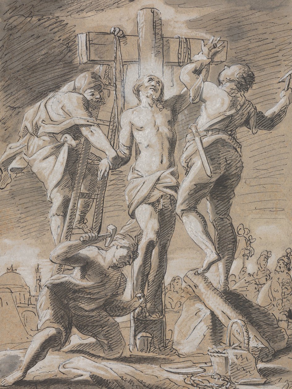 Cristo inchiodato sulla croce da Paul Decker the Younger