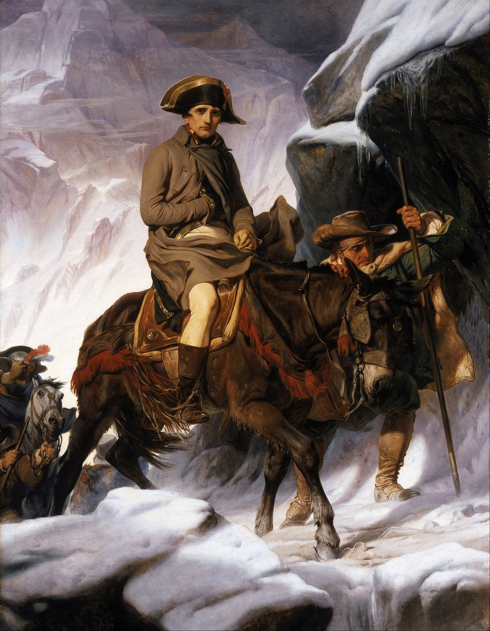 Napoleone che attraversa le Alpi da Paul Delaroche