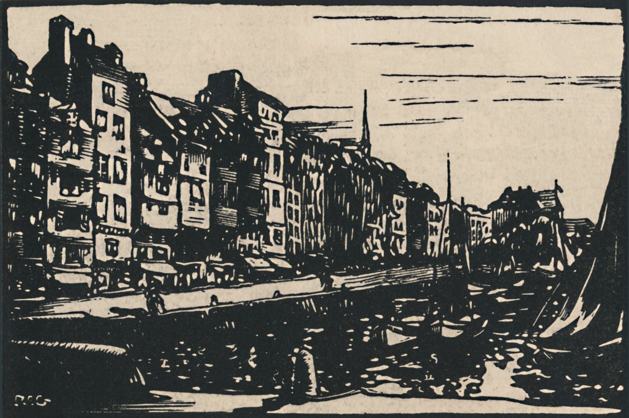 Honfleur - Le Vieux Bassin da Paul Elie Gernez