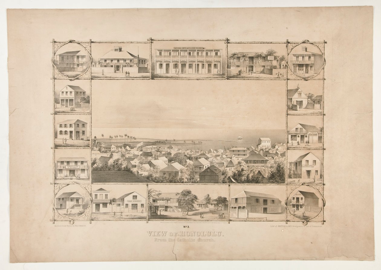 Veduta di Honolulu, dalla Chiesa Cattolica (No. 3) da Paul Emmert