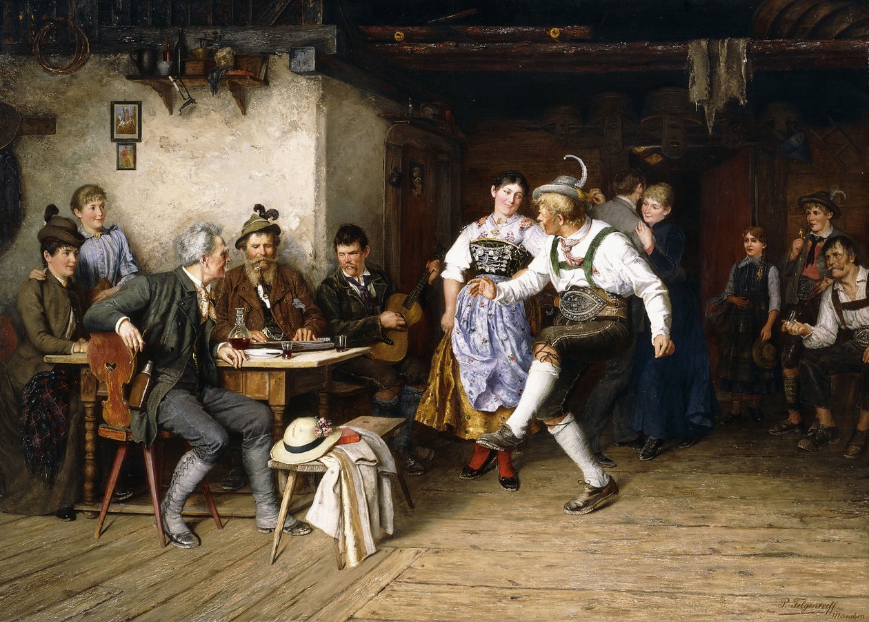 Interno di una Weinstube da Paul Felgentreff