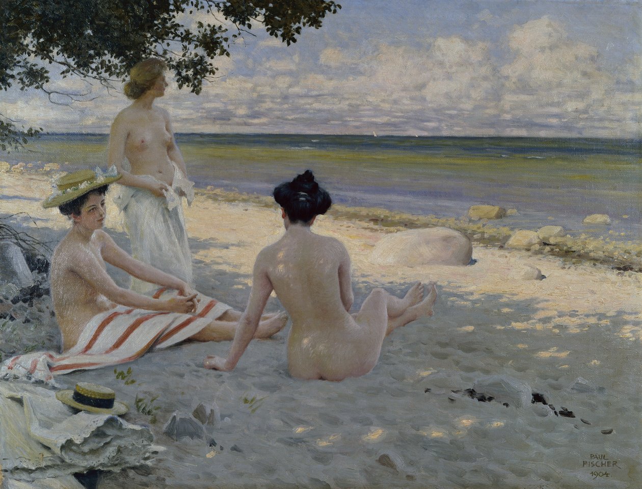 Sulla spiaggia da Paul Fischer
