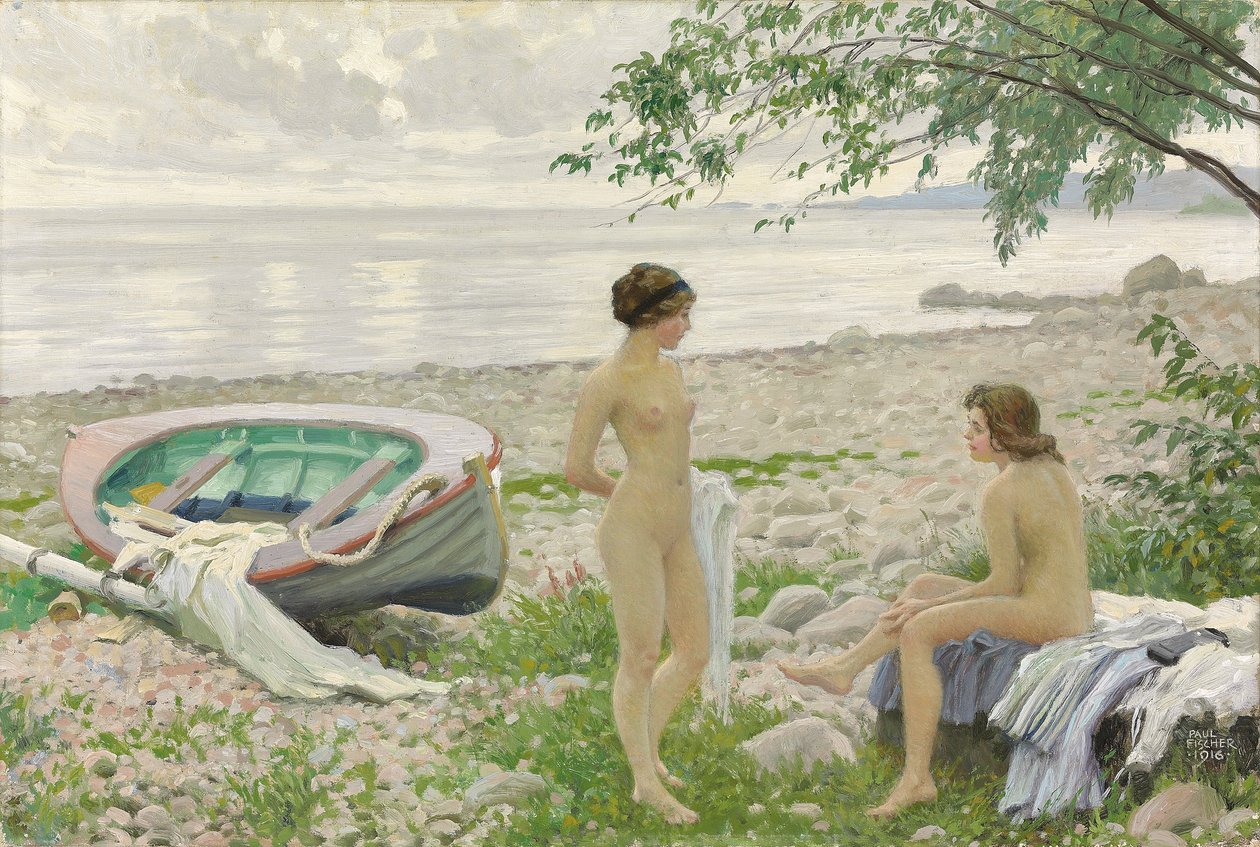 Sulla spiaggia da Paul Fischer