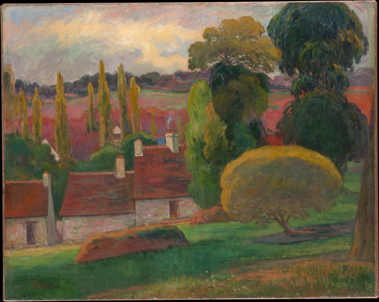 Una fattoria in Bretagna da Paul Gauguin