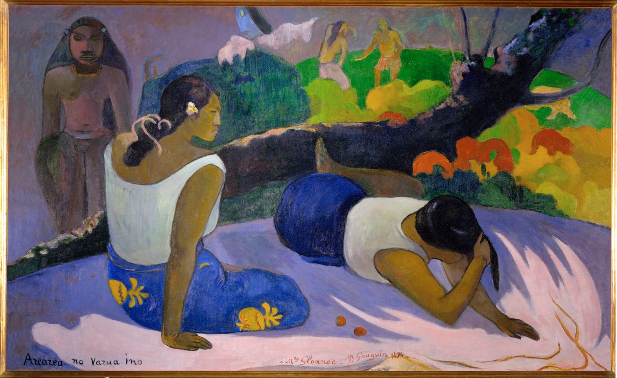 Arearea no vareua ino (olio su tela) da Paul Gauguin