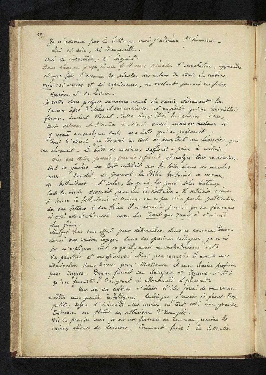 Prima e dopo - Descrizione del soggiorno di Gauguin con Vincent van Gogh ad Arles (P. 10) da Paul Gauguin