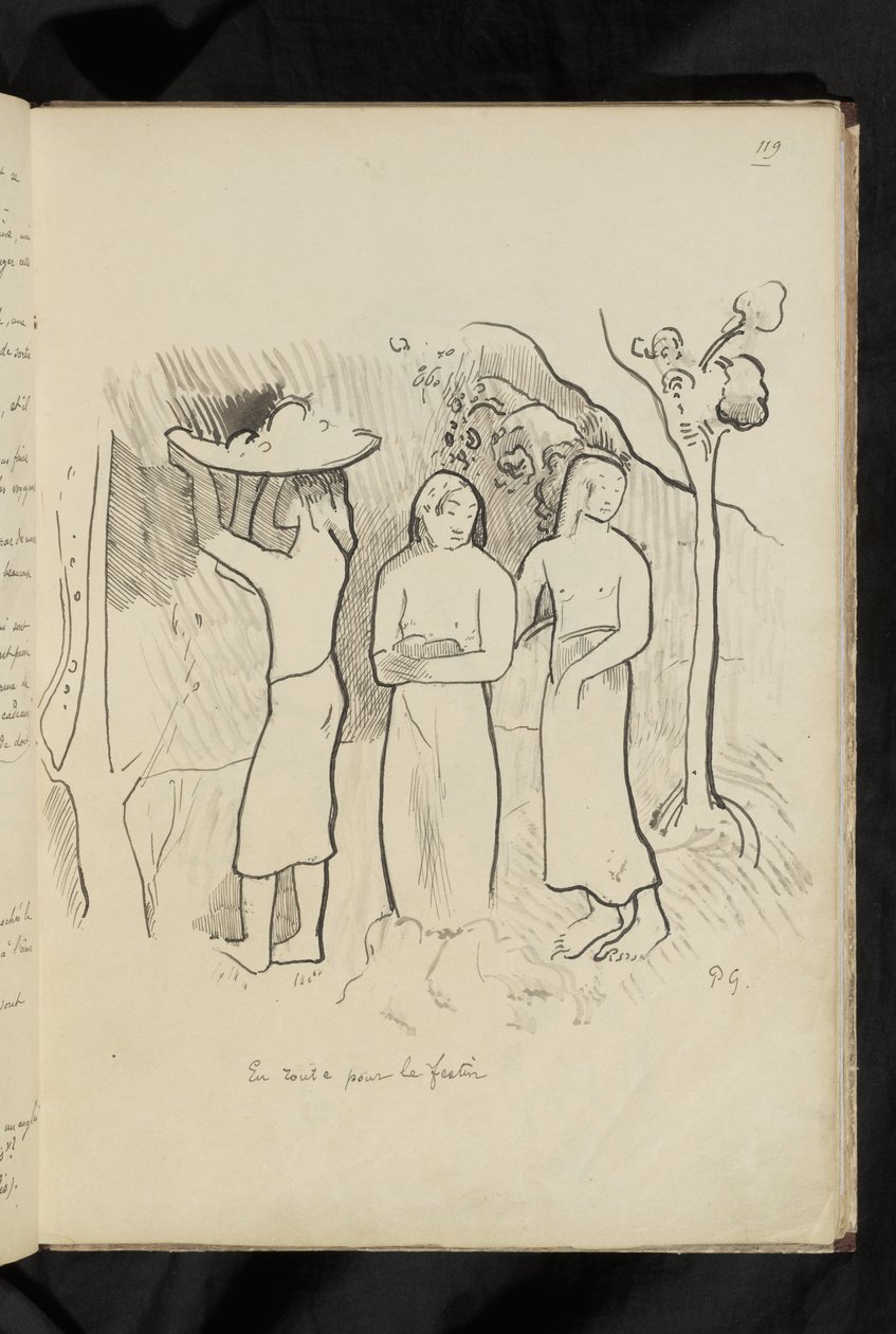 Avant et après - disegno "En route pour le festin" da Paul Gauguin
