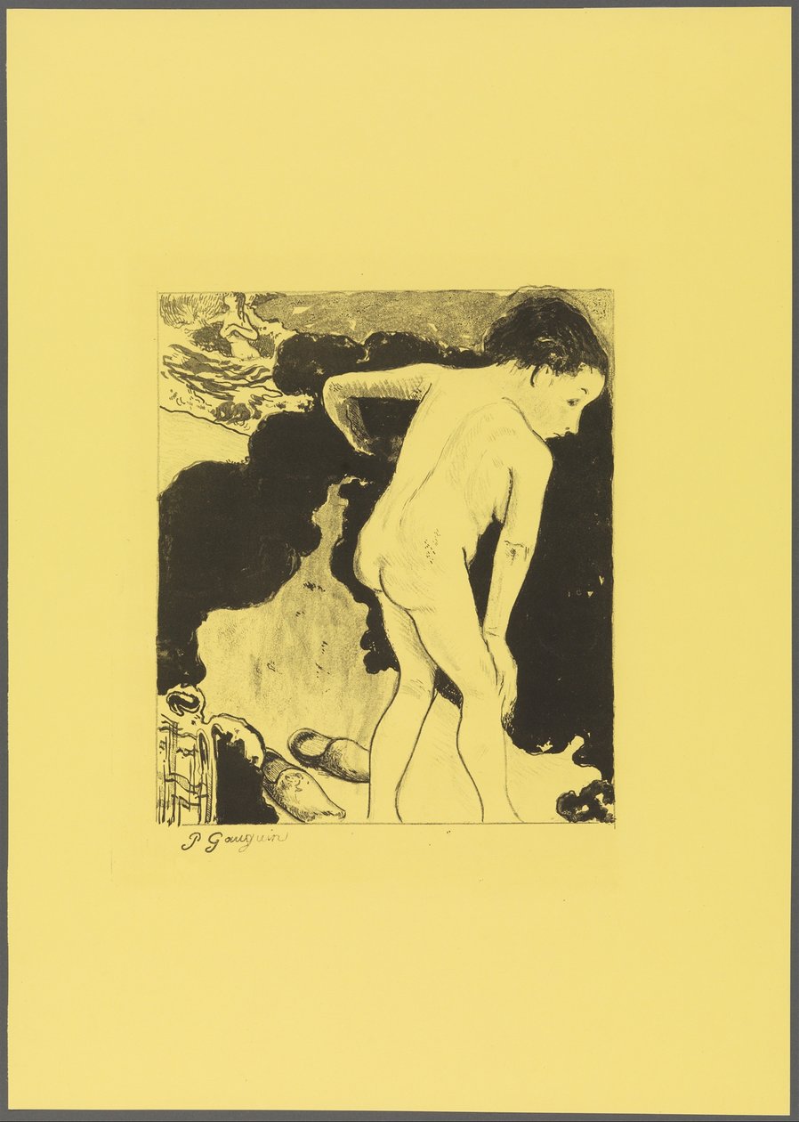 Badende in der Bretagne, aus der "Volpini Suite: Dessins lithographiques" da Paul Gauguin