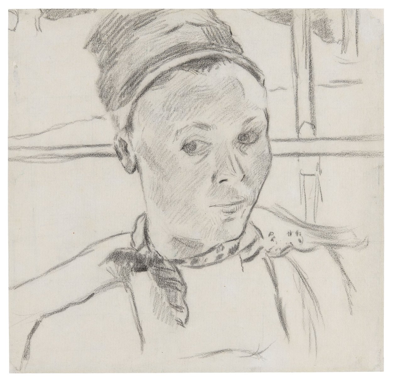 Busto di una giovane donna bretone (Possibilmente Marie Lagadu) da Paul Gauguin