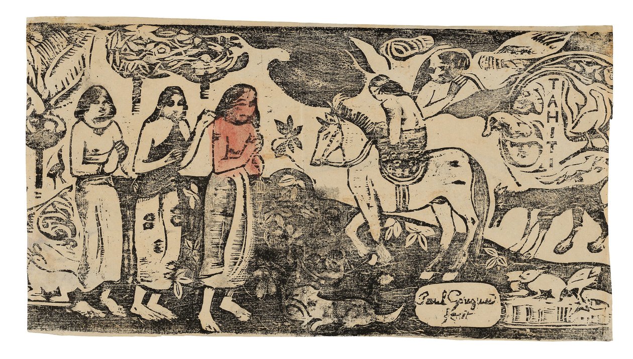 Cambio di residenza, dalla Suite delle stampe xilografiche tardive da Paul Gauguin