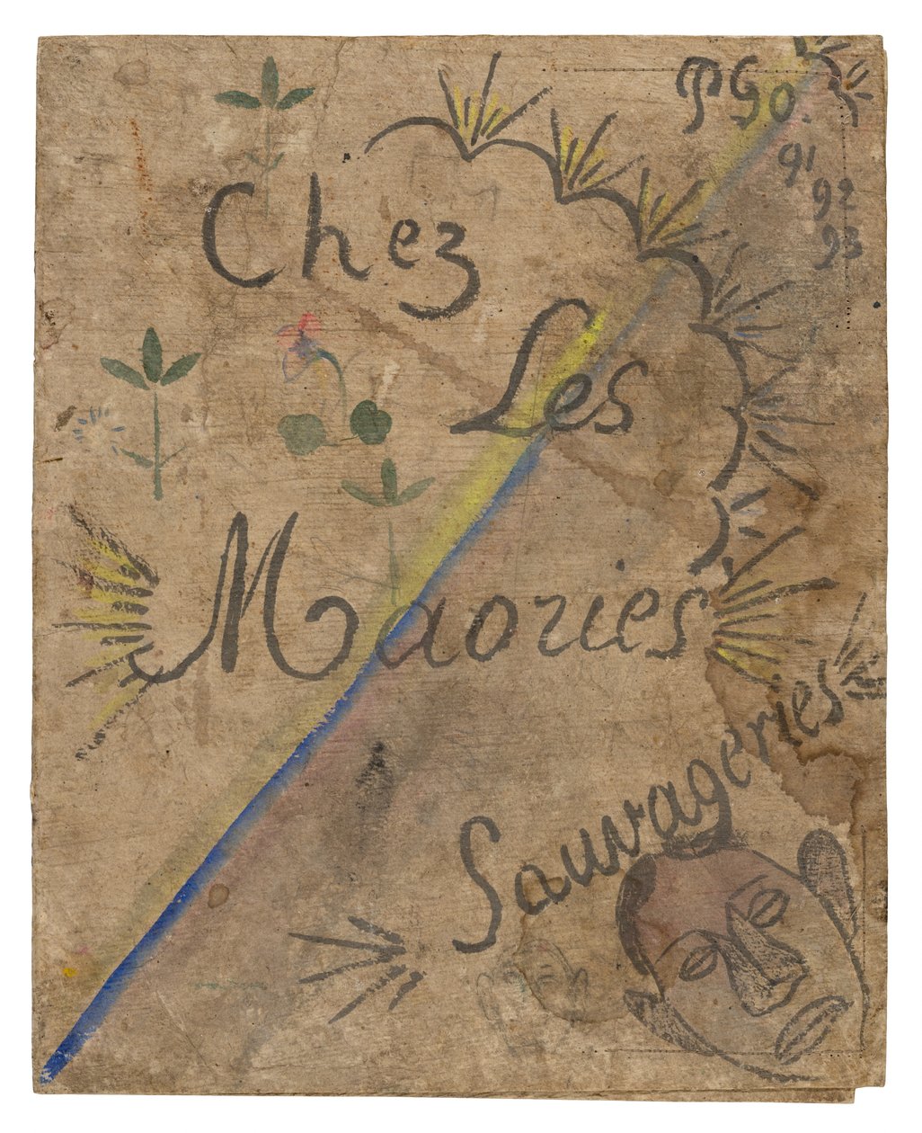 Chez les Maories: Sauvageries (A casa con i Maori: cose selvagge) da Paul Gauguin