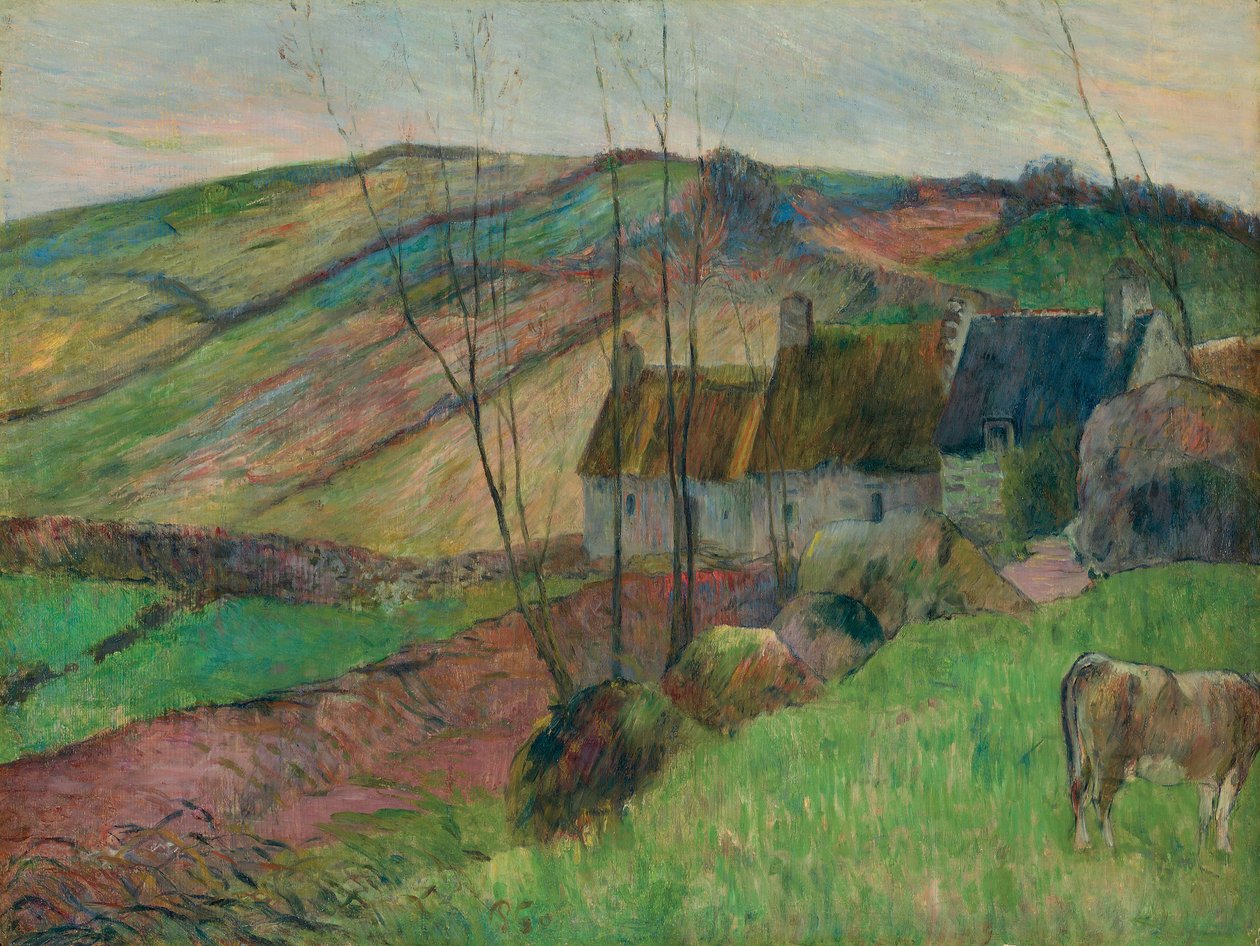 Cottage sui fianchi del Mont Sainte-Marguerite da Paul Gauguin