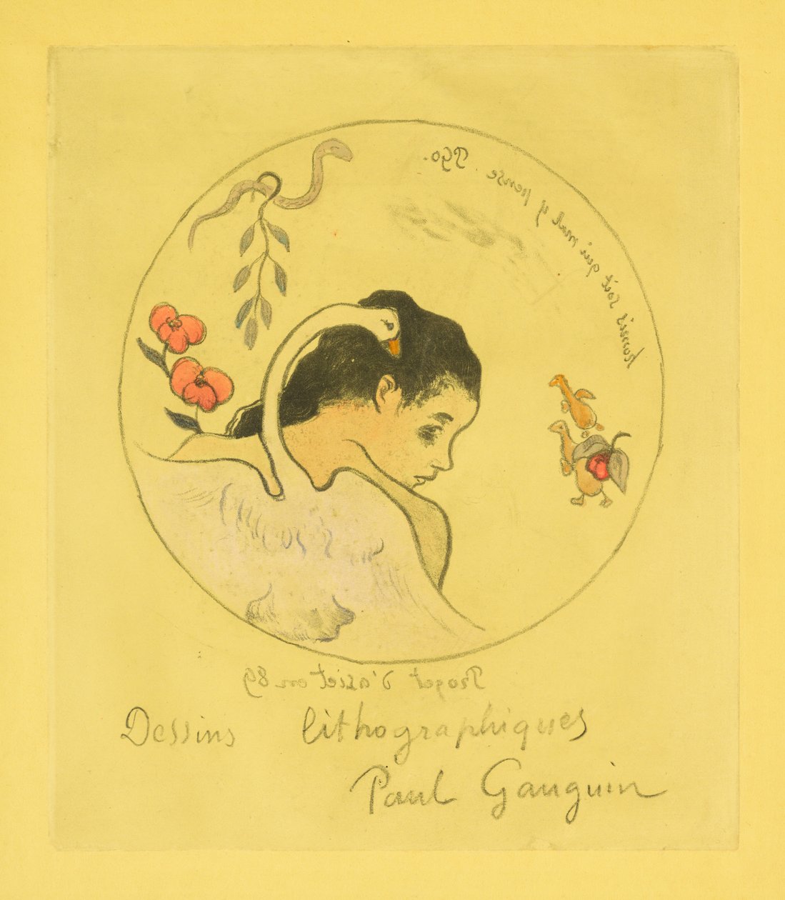 Entwurf für einen Porzellanteller da Paul Gauguin