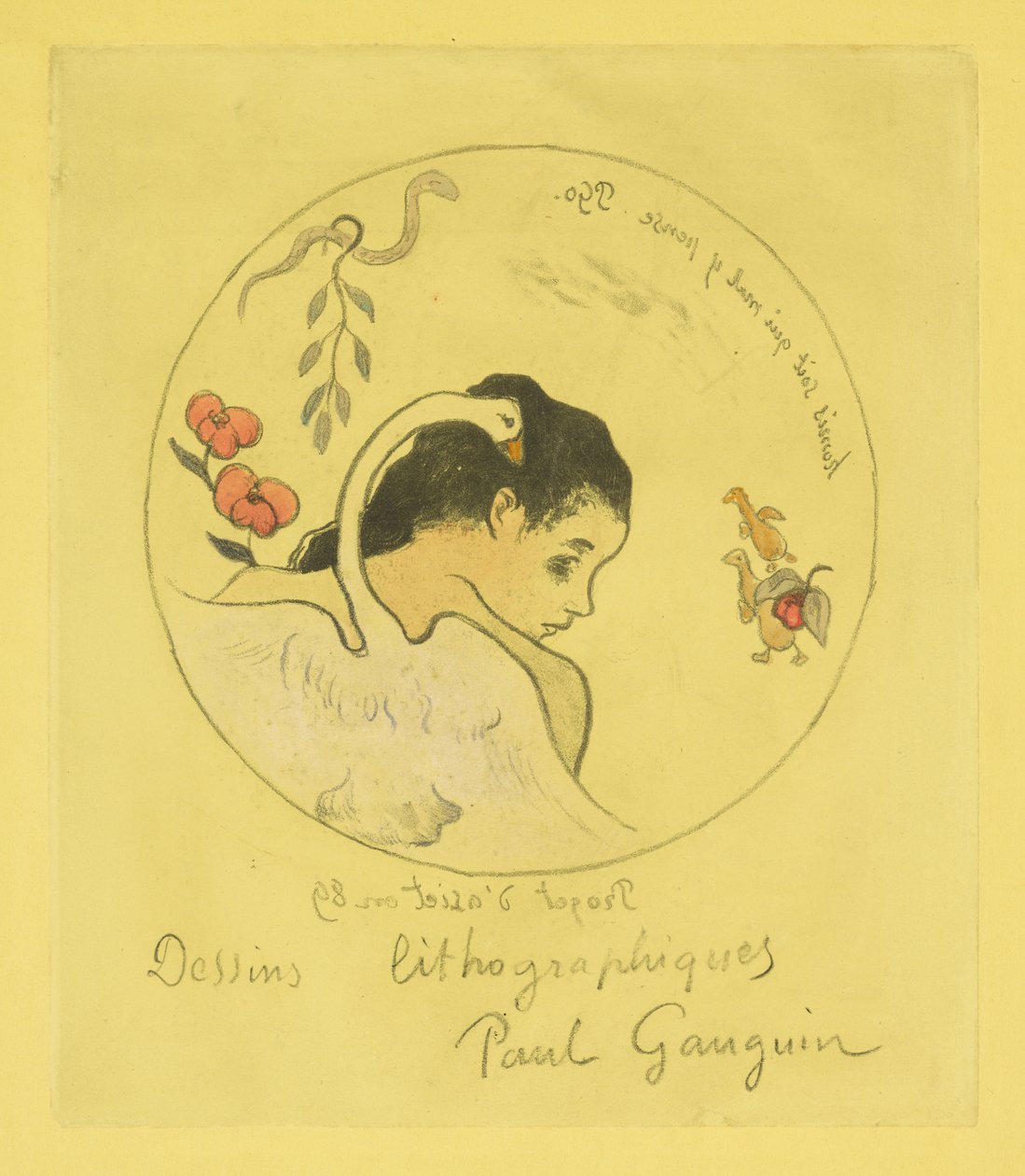 Progetto per un piatto di porcellana, 1889 da Paul Gauguin