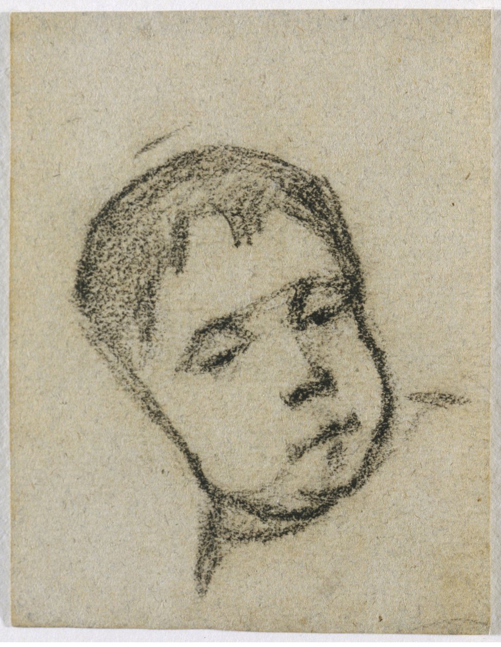Emil Gauguin da bambino, testa su un cuscino, c. 1875-1876 da Paul Gauguin