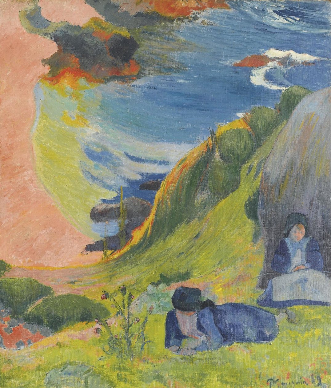 Francese:  Au-dessus de la mer Sopra il mare da Paul Gauguin