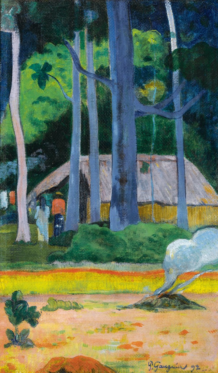 Francese: Cabane sous les arbres da Paul Gauguin