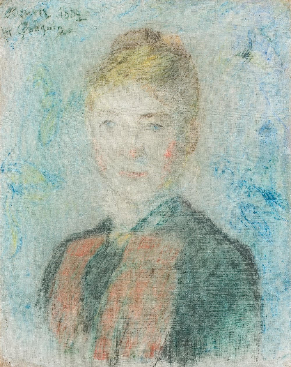 Francese:  Mlle S. Manthey, Ritratto di Sophie Margrethe Manthey Mlle S. Manthey da Paul Gauguin